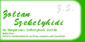 zoltan szekelyhidi business card