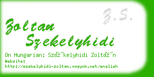zoltan szekelyhidi business card